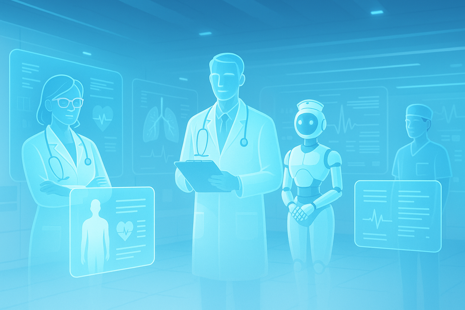 Médicos y enfermeros virtuales operados por inteligencia artificial en hospital digital de China